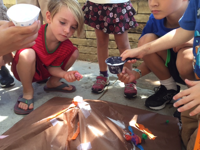 Science & Outdoor Fun: Making a Volcano