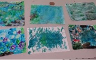 During the “Picture This” camp, campers recreated famous impressionist artwork using a variety of mediums.
