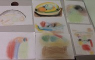 On Tuesday we created 2 still life drawings.  One using pen and the other using pastels