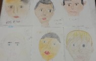 On Thursday we learned how to draw the human form.  We drew portraits of our friends!