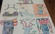 On Friday we learned cartooning.  We drew minions and then created our own cartoon.